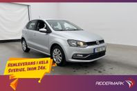 Volkswagen Polo TSI 90hk Bluetooth 0.47l/mil Låg-Årsskatt