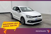 Volkswagen Polo 1.2 TSI 90hk R-Line Sensorer Farthållare