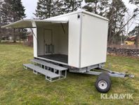 Eventsläp / mässläp Scanvogn Öppningsbar sida