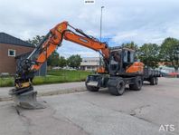 Grävmaskin Doosan DX160W-7 med tipp