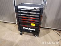 Verktygsvagn med verktyg Fixmann & Hylsnyckelsats Kamar