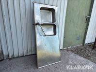 Diskbänk rostfritt 2 st & Kyldisk