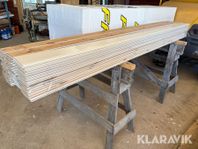 Pärlspont Moelven 12m2, täckmålat vit NCS 050