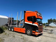 Timmerbil Scania R650B 6X4 NB + Släp