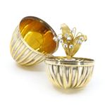 Juvelägg & Brosch m. diamanter Franklin Mint S925 186,8g