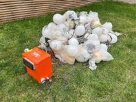 Bygglampor + transformator& Malmbergs LED + litiumbatteri!