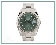 Rolex Datejust 41 "MintGreen, Oyster, Nyskick, 126334" -2024