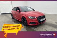 Audi A3 Sportback Quattro S-Line Värmare Pano Halvskinn