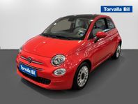 Fiat 500 1.2 Lounge 69hk Panoramaglastak ROSA