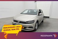 Volkswagen Polo 1.0 TSI 95hk Bluetooth Sensorer 0.46l/mil