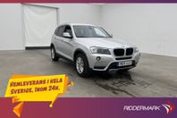 BMW X3 xDrive20d 184hk Dragkrok Skinn Sensorer Keyless