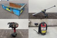 Materialbask, Fogpistol, Najmaskin & Länspump