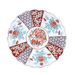 Japanskt fat märkt Aoki 1900-talets Øca 31cm