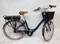 Elcykel | Lifebike Classic Mittmotor LUX G9 Blå - Fotbroms