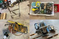 Gassvetsvagn, Slipmaskiner & sticksåg & Gassvetstillbehör