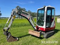 Grävmaskin Takeuchi TB216 med redskap