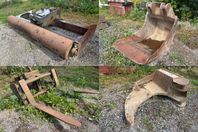 Avjämningsbalk, Skopa 2 st, Pallgafflar & Tjälkrok