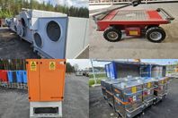 Hetvattenfläktar, Transportvagn, Huvudcentral & Kätting