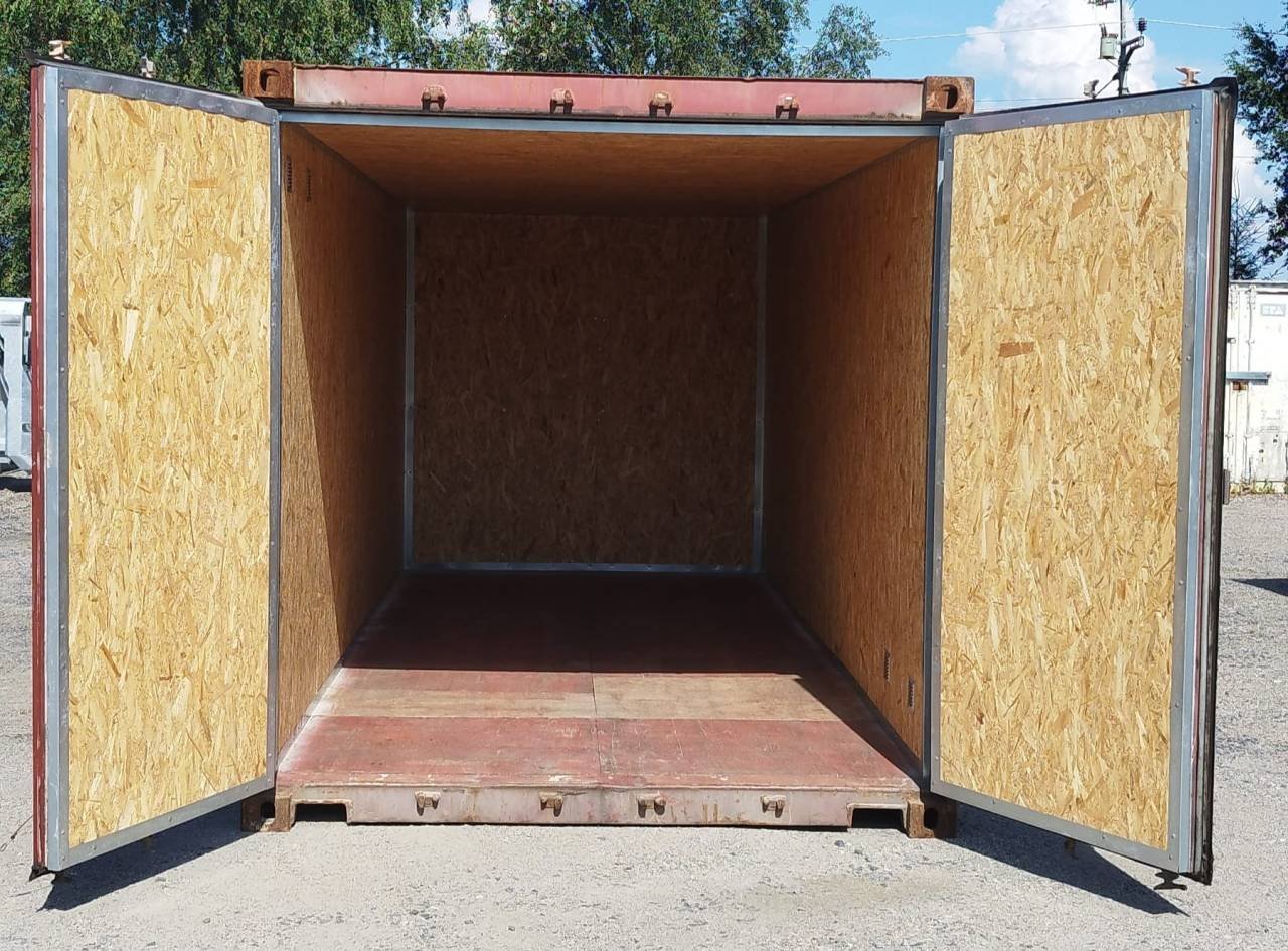 Nyisolerade 20-fots container...