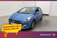 Hyundai i30 1.6 CRDi 136hk Premium Drag Kamera Halvskinn