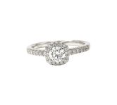 Diamantring i 18k vitguld på 0,74 ct G-H VS