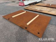 Körplåt 2 st 3 x 2 M 25 mm &  4 x 2 M, 25 mm tjock