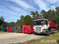 Lastväxlare Scania P400 med 6 flak