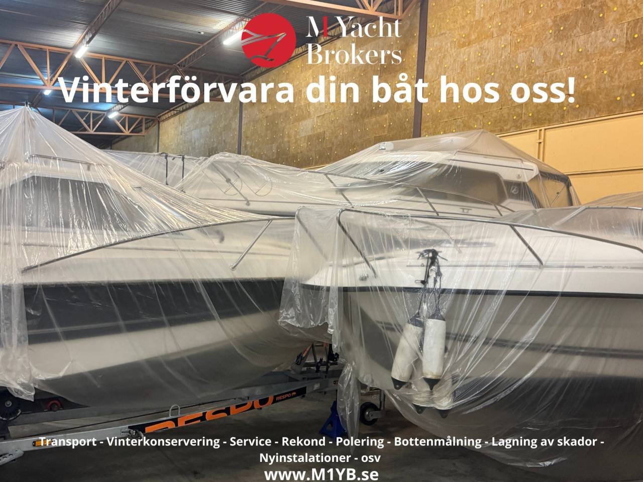 Vinterförvara din båt hos oss!