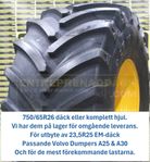 750/65R26 däck & hjul för Dumpers & Lastare- bästa pris!