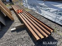 H-Balk 5st 4,10m & Stålrör 22mm x 6,50 ca 330st