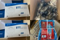 Partier med Ansiktsmaskar, Regnponchos & Munskydd