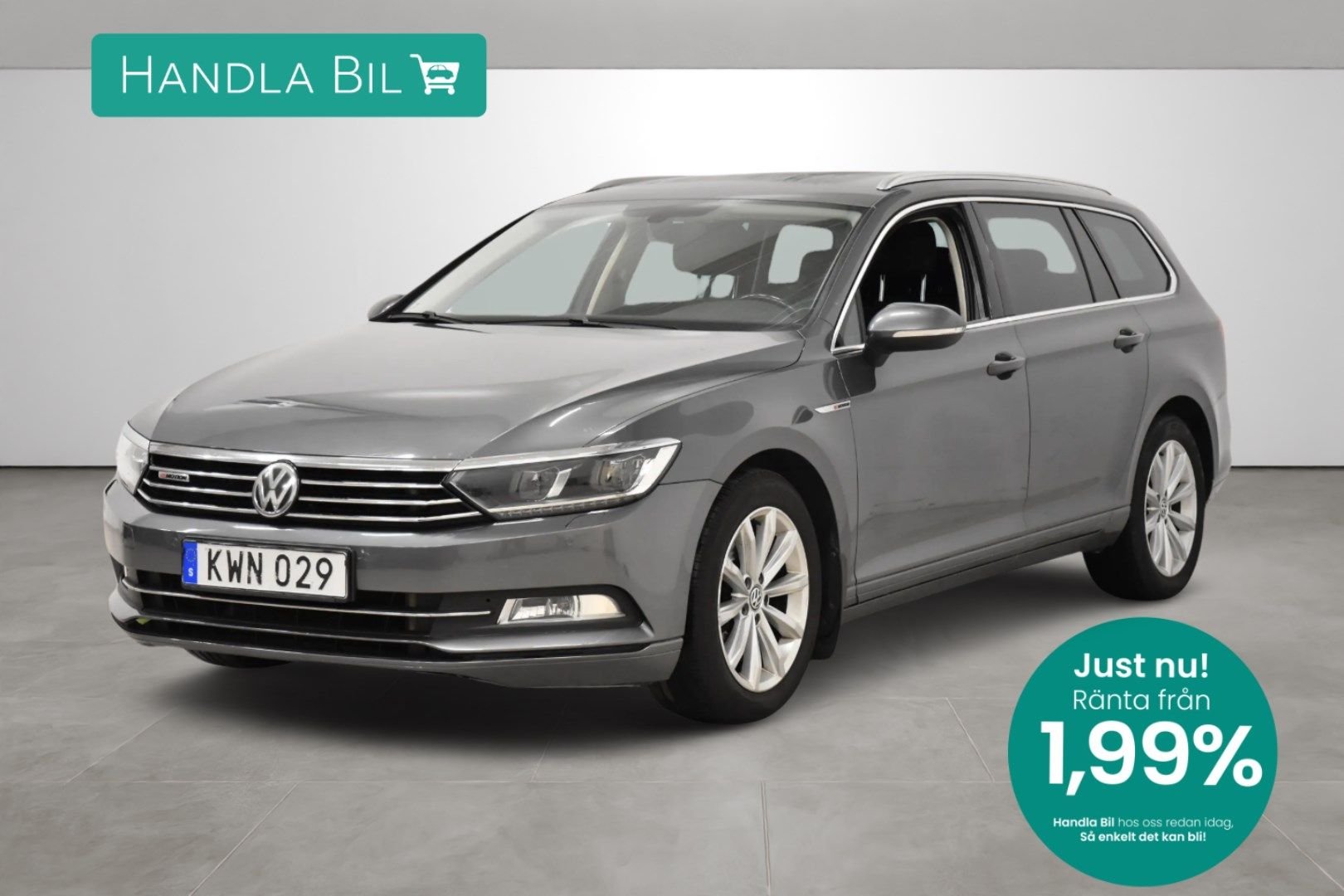 Volkswagen Passat Sportscombi 2.0 TDI DPF SCR BMT 4Motion Manuell, 150hk, 2016