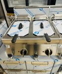 Dubbel fritös 10x10 liter NY 12 kW italiensk