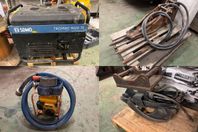 Elverk, Hydraulhammare, Diafragmapump & Timmergrip