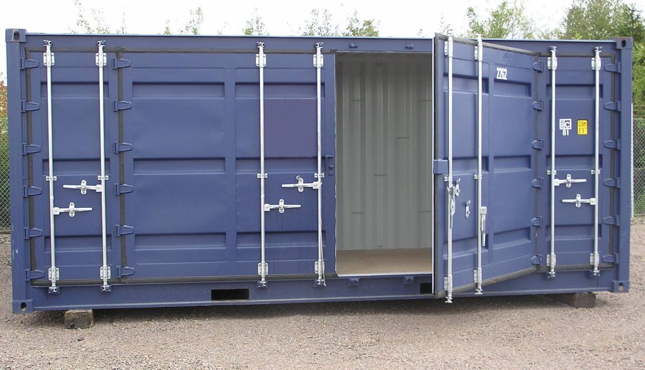 Nya 20ft container med öppnin...