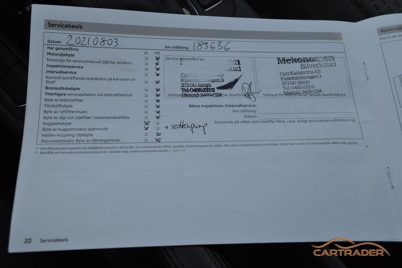 Škoda Superb Kombi 2.0 TDI DSG Sekventiell, 140hk, 2013