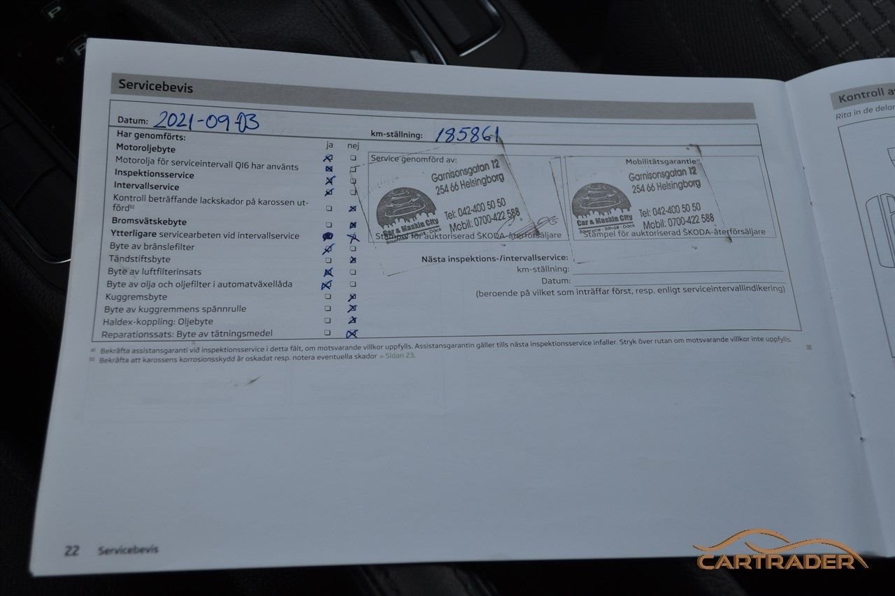 Škoda Superb Kombi 2.0 TDI DSG Sekventiell, 140hk, 2013