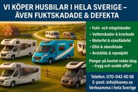 Vi köper husbil även fuktskadad, trasig, defekt & obesiktad