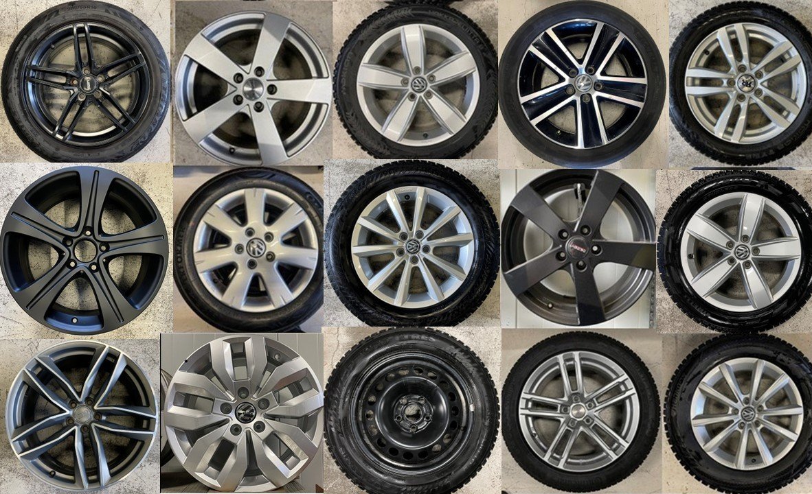VW org + VAG s.hjul Golf Pass...
