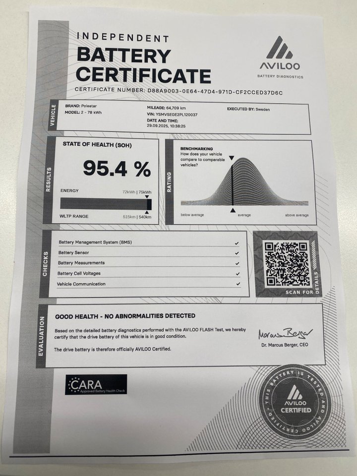 Polestar 2 Long Range Single Motor, 231ps, 2023