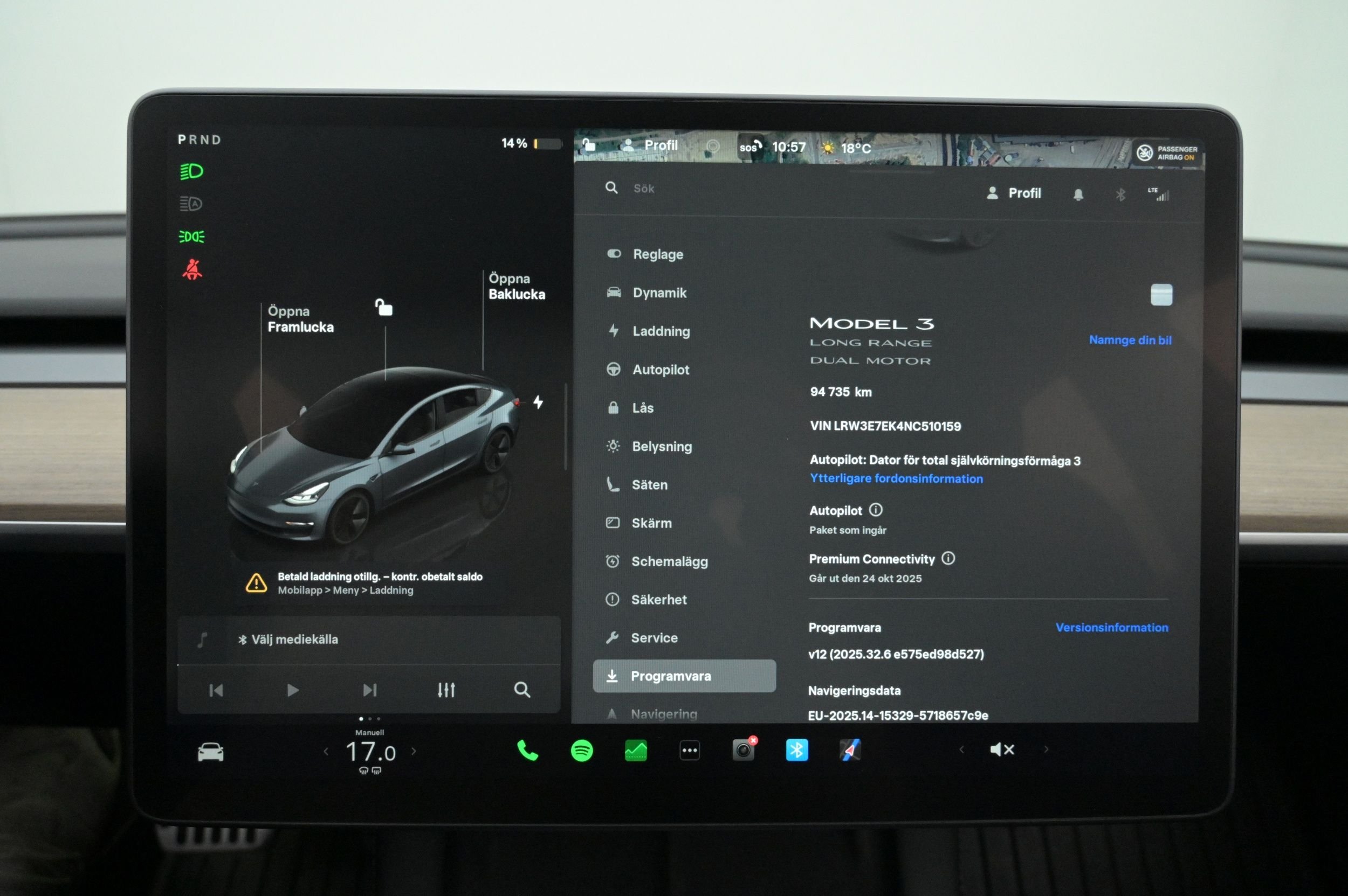 Tesla Model 3 Long Range AWD, 440hk, 2022