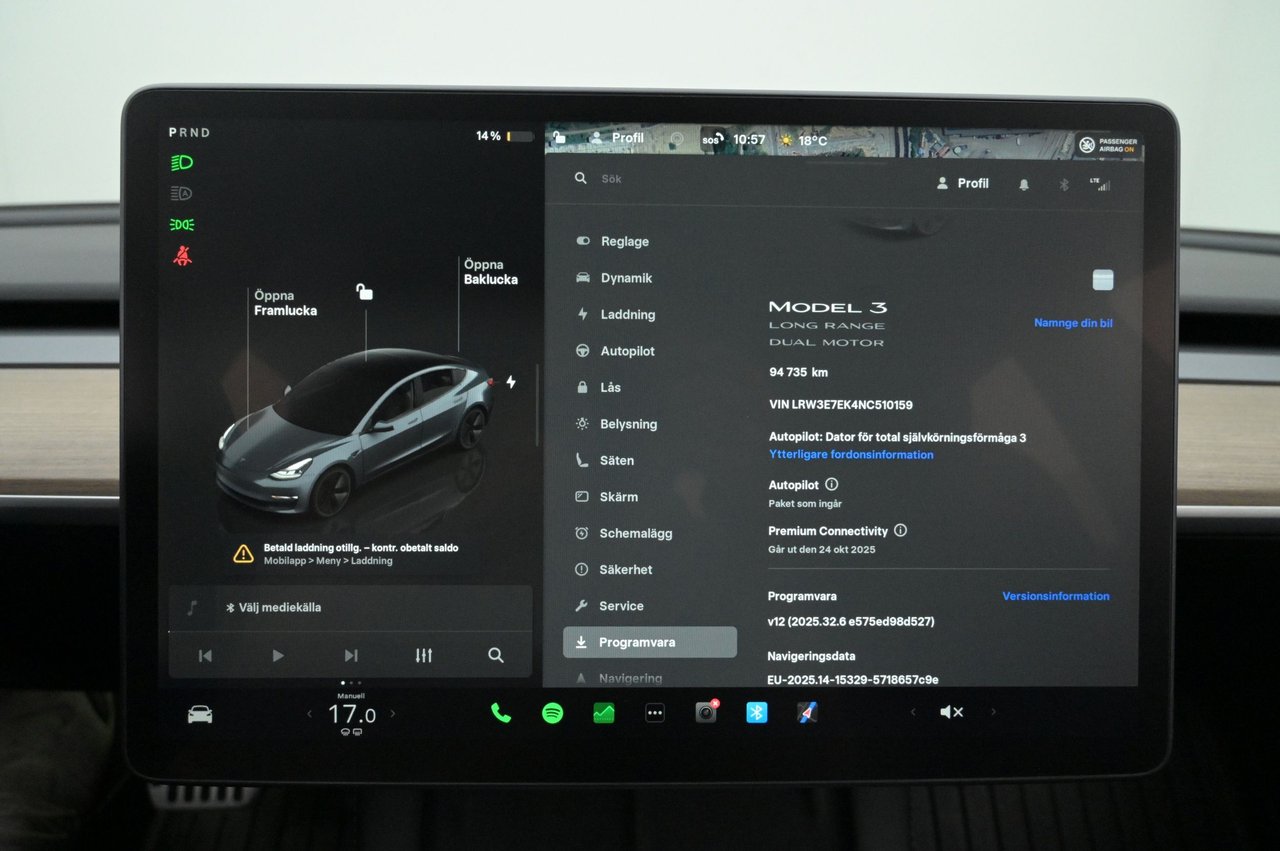 Tesla Model 3 Long Range AWD, 440hk, 2022