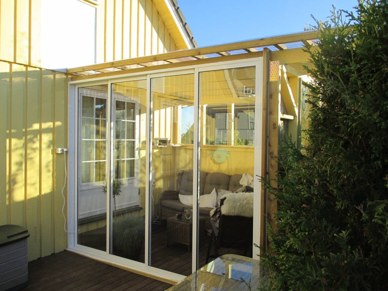 ALU skjutdörrar till vintertr...