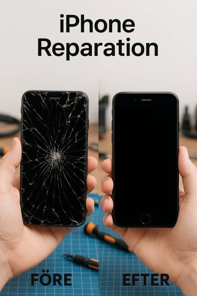 iPhone X–11 skärmbyte på 15 m...