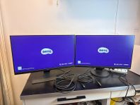 2 st 27-tums datorskärmar via konkursauktion