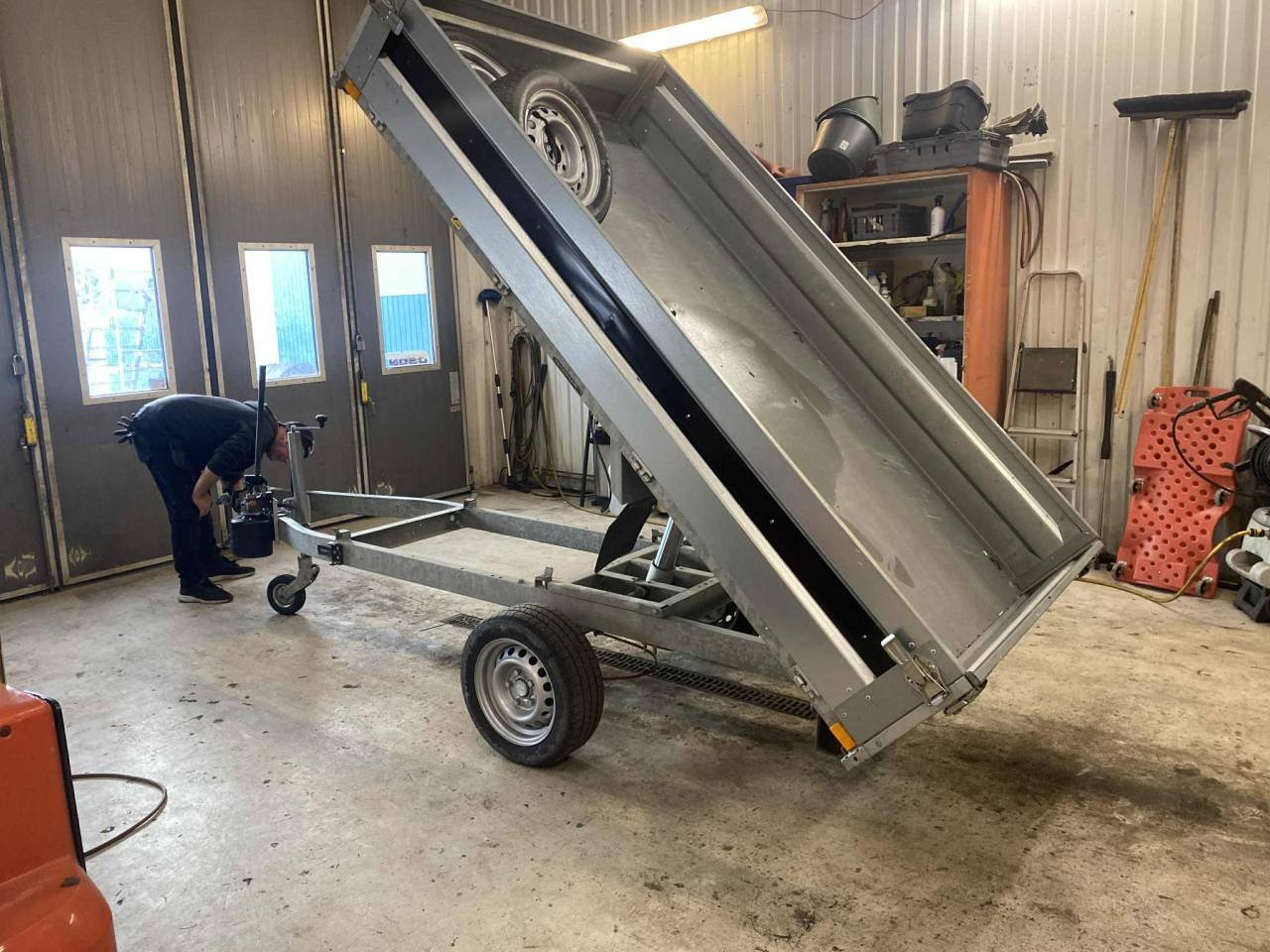 Tippvagn med hydralisk tipp f...