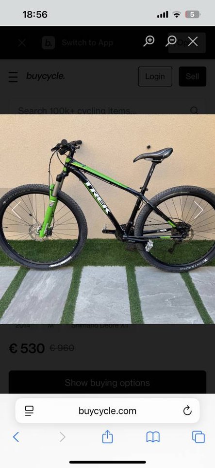 29 tum,18 växlade trek calibe...