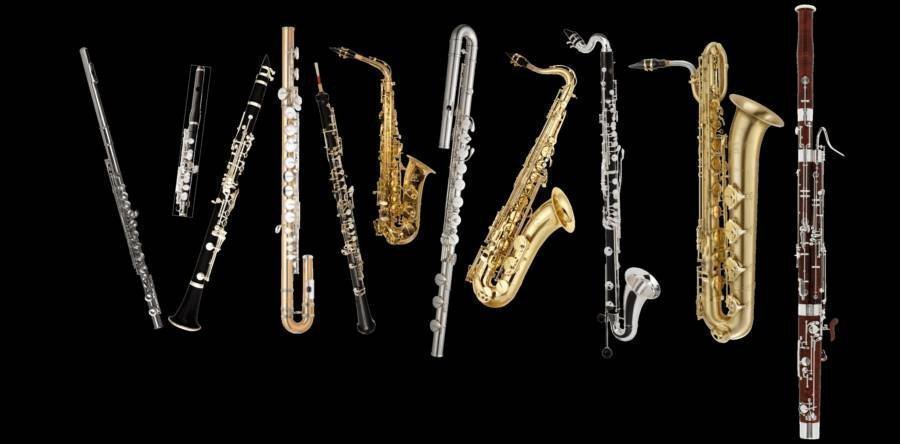 Diverse blås intrument, nya o...