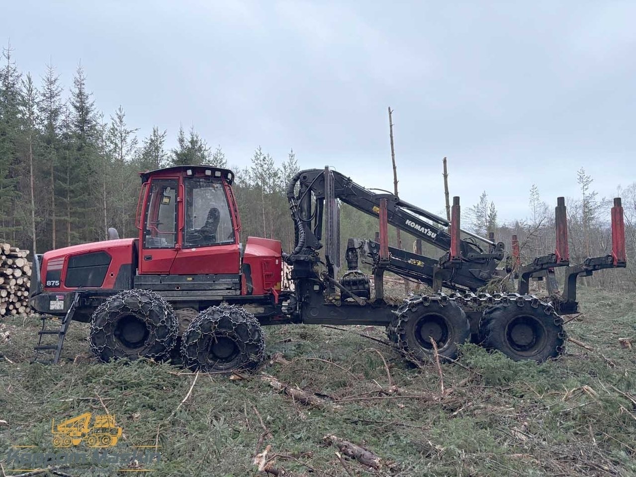 Komatsu 875, 12300h - Skotare