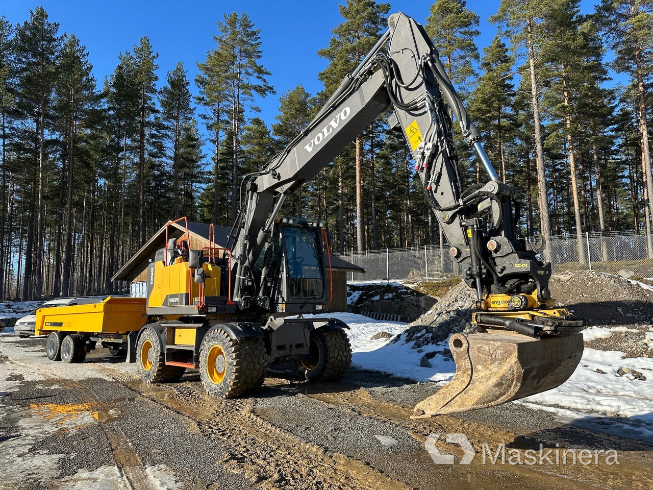 Hjulgrävare Volvo EW160E med ...